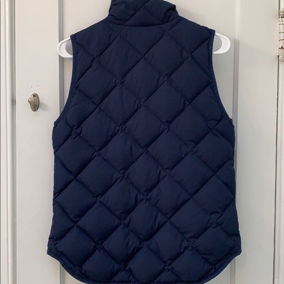J. Crew Navy Quilted Vest - Picture 2 of 3